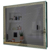 Specchio LED Quadrato | Controllo tramite interruttore a muro | Luce bianca calda - Reyze Serie Official Modello 4